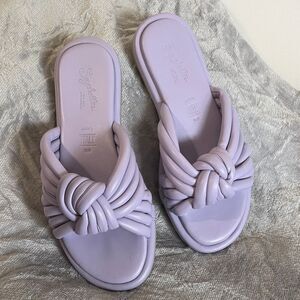 Seychelles Women's Lavender Knotted Sandals Size 6